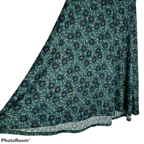 LuLaRoe Azure A-line Skirt Green Teal Size XS - Picture 6 of 6
